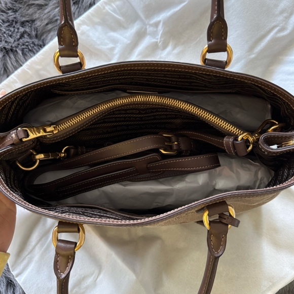 Prada Jacquard Canvas Tote NWOT - Picture 3 of 5